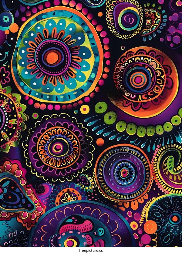 Abstract Colorful Mandala Design