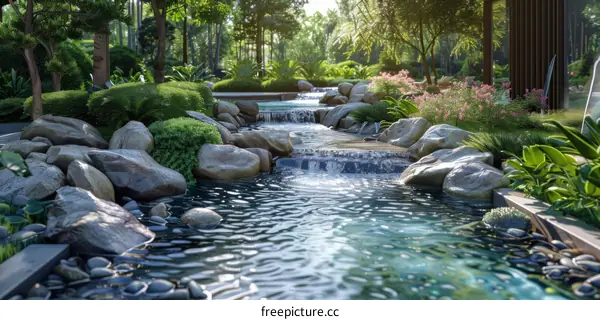 Renderings of Chinese Garden Landscape Design