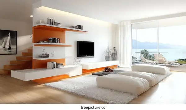 Modern Minimalist Living Room Interior Design
