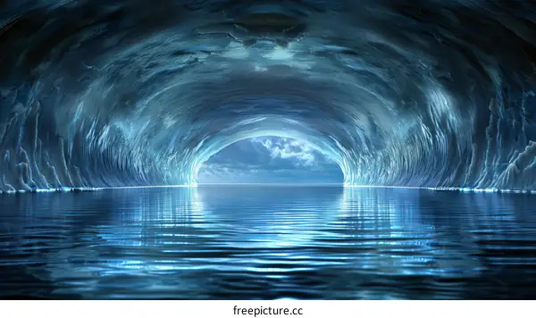 Mystical Blue Ice Cave