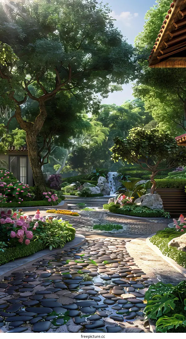 Elegant Garden Landscape Design Renderings