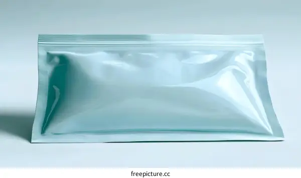 Light Blue Ziplock Packaging Design