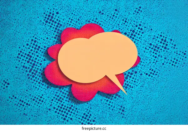 Pop Art Speech Bubble Graphic Design