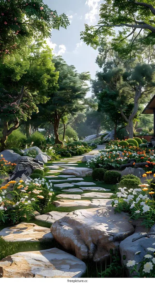 Garden landscape design renderings