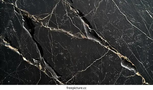 Black and gold marble texture background