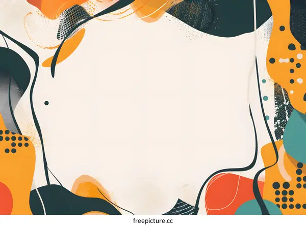 Abstract Background with Colorful Shapes