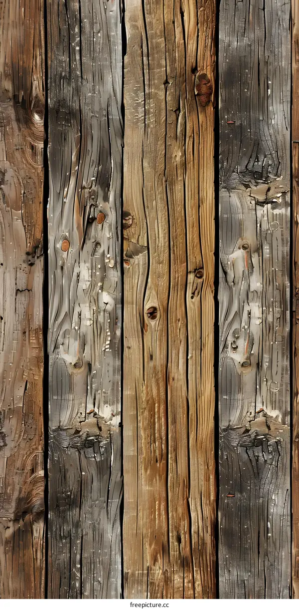 Rustic Weathered Wood Texture Background