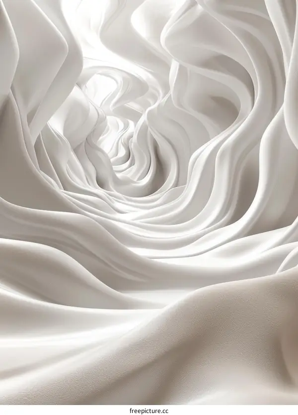 Abstract White Fabric Design Wallpaper
