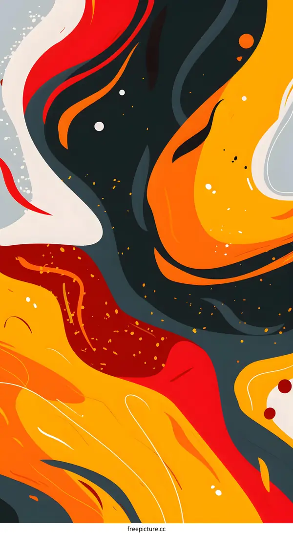 Abstract Colorful Swirling Background