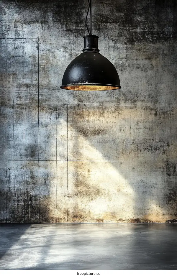 Industrial Style Interior Design with Pendant Lamp