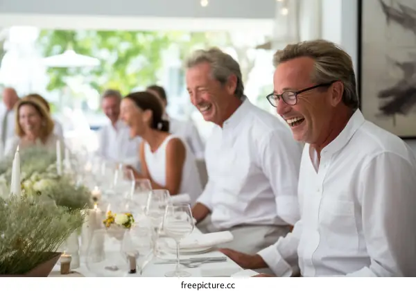 All-white dinner party