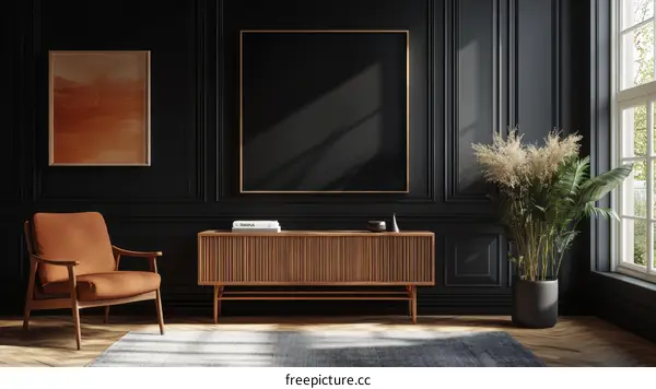 Modern Interior Design Living Room Mockup