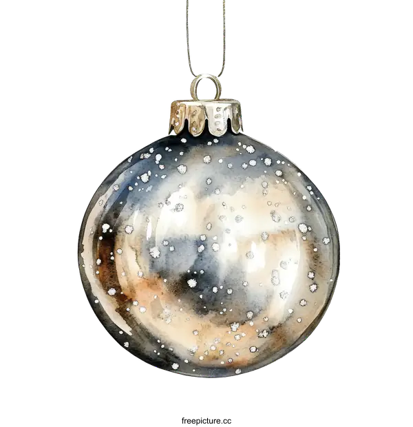 [Transparent Background PNG]Hand-painted Watercolor Christmas Ornament