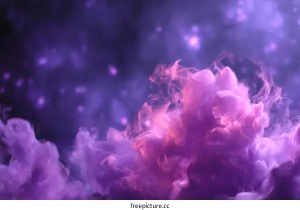 Abstract Colorful Smoke and Ink Mixture