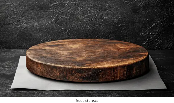 Wooden Round Cutting Board Display