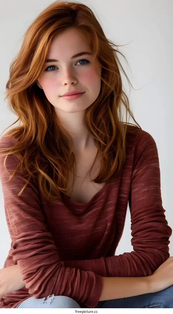 Portrait of a Young Woman with Red Hair