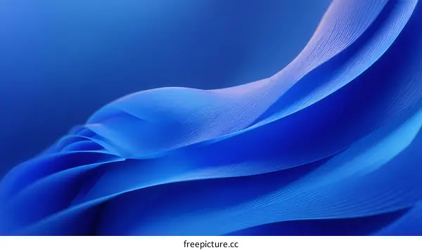 Abstract Blue Wave Pattern Design