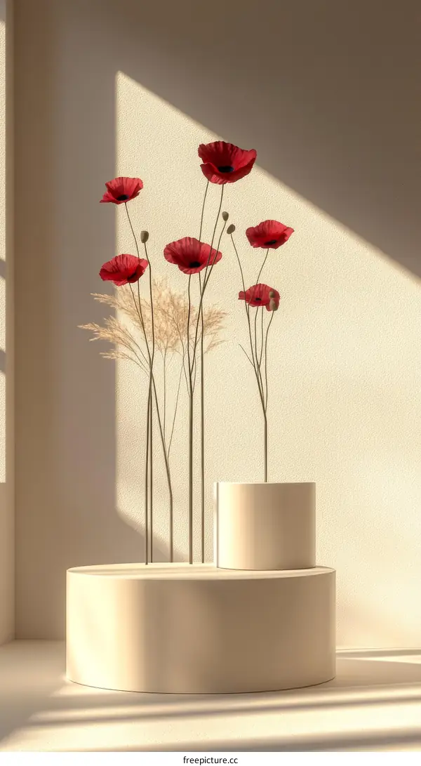 Minimalist Floral Still Life Display