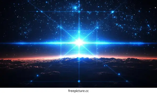 Celestial Dawn Above the Clouds