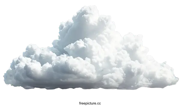 [Transparent Background PNG]Beautiful Fluffy Cumulus Cloud Image