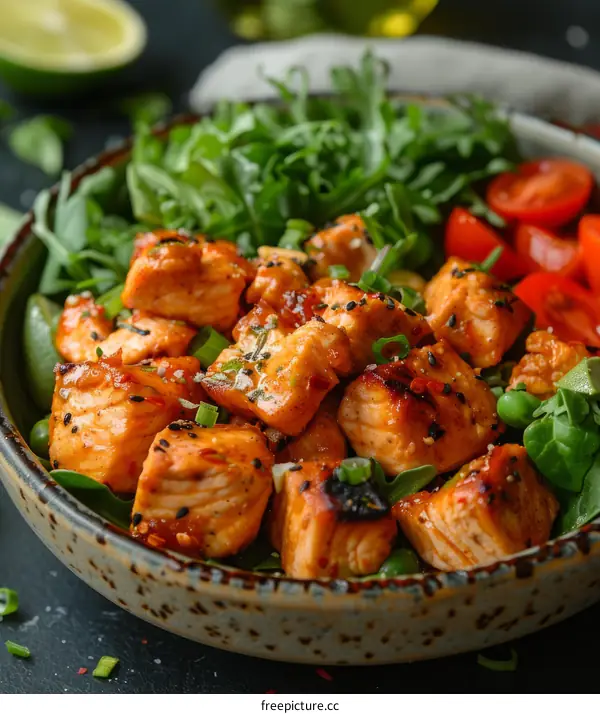 Healthy Grilled Salmon with Roasted Vegetables