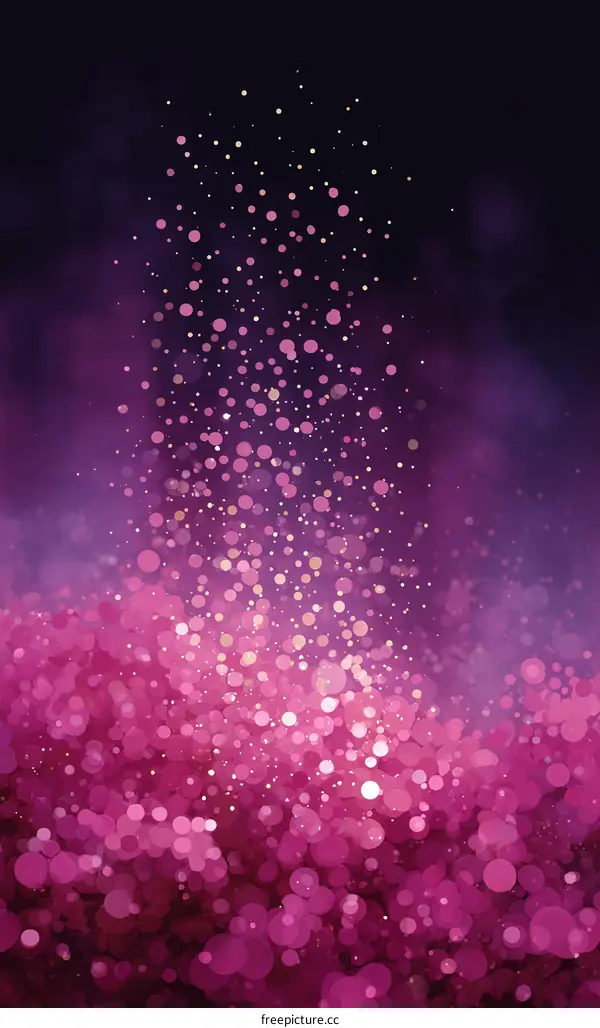 Abstract Sparkling Pink Bokeh Background