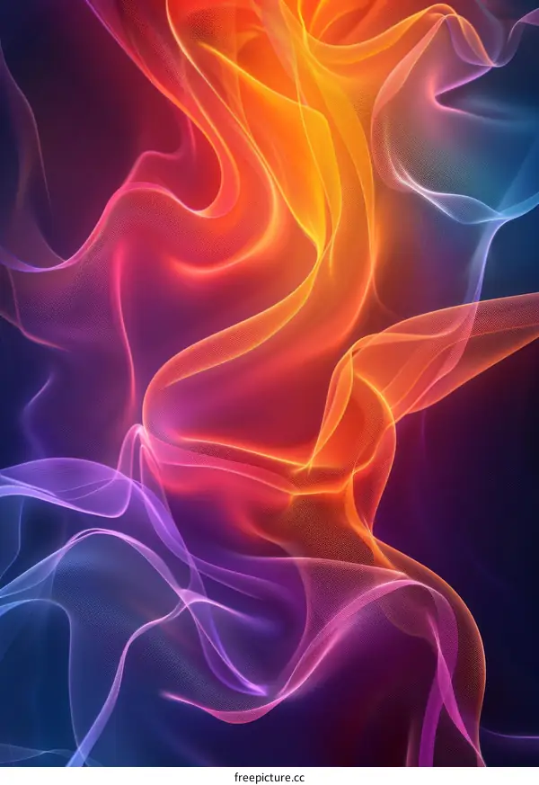 Colorful Fire Flames