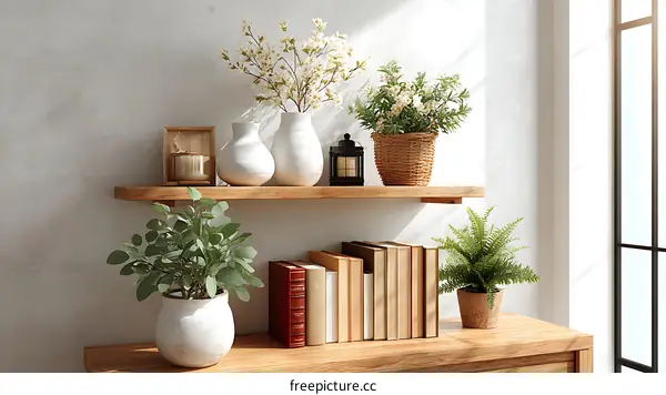 Cozy Home Decor Shelf Display