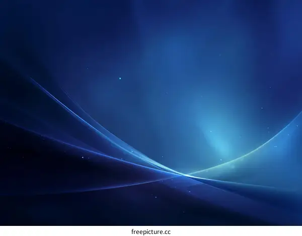 Abstract Blue Digital Waves Background Design