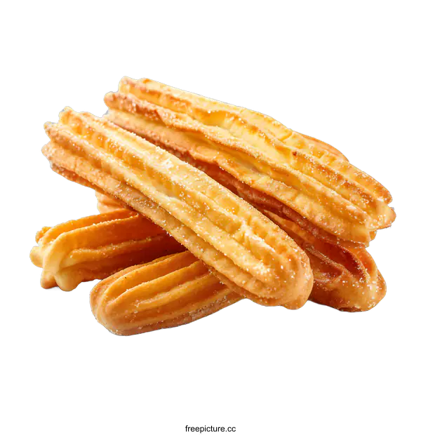 [Transparent Background PNG]Crispy Churros with Sugar