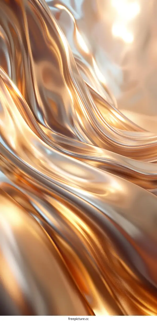 Golden Waves of Liquid Metal
