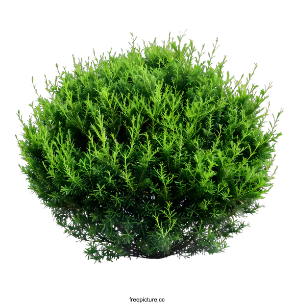 [Transparent Background PNG]Green Bush Isolated on White Background