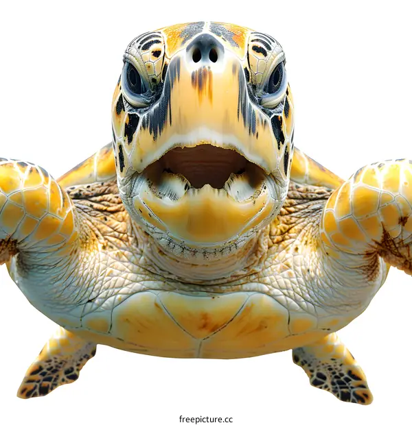 Hawksbill Sea Turtle Close-Up