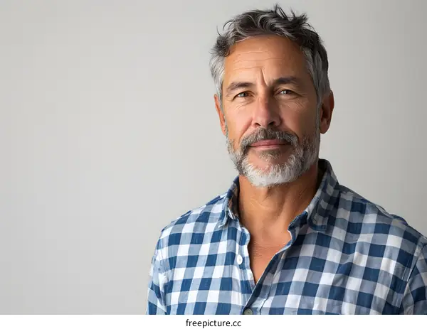 Portrait of a man with grey hair and beard