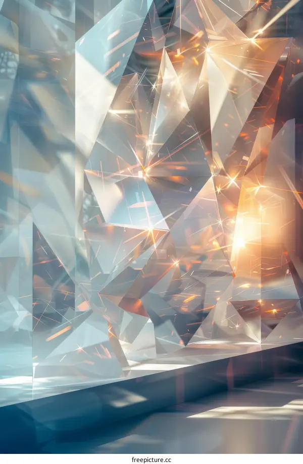 Shimmering Crystal Structure Design