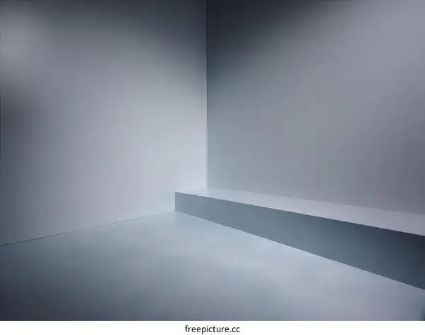 Modern Minimalist Empty Studio Corner