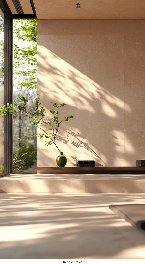 Modern Minimalist Beige Interior Design