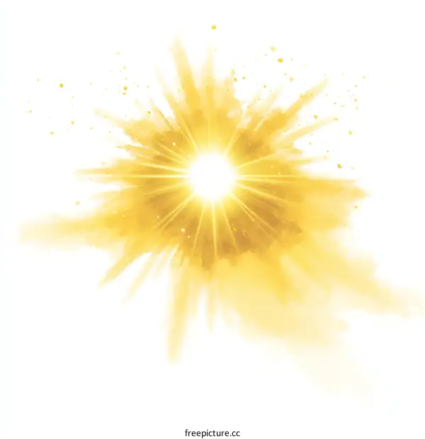Golden Explosion Abstract Background Design