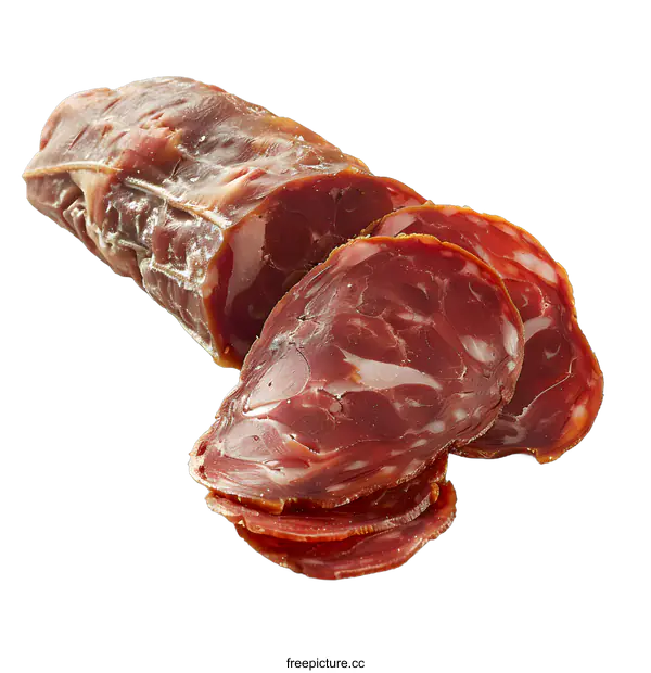 [Transparent Background PNG]sliced sausage
