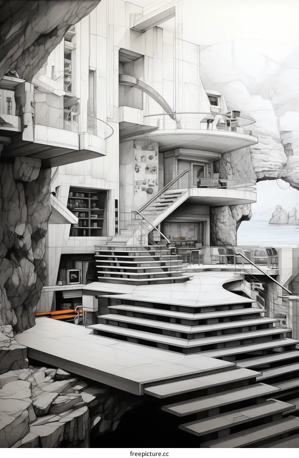 futuristic underground house