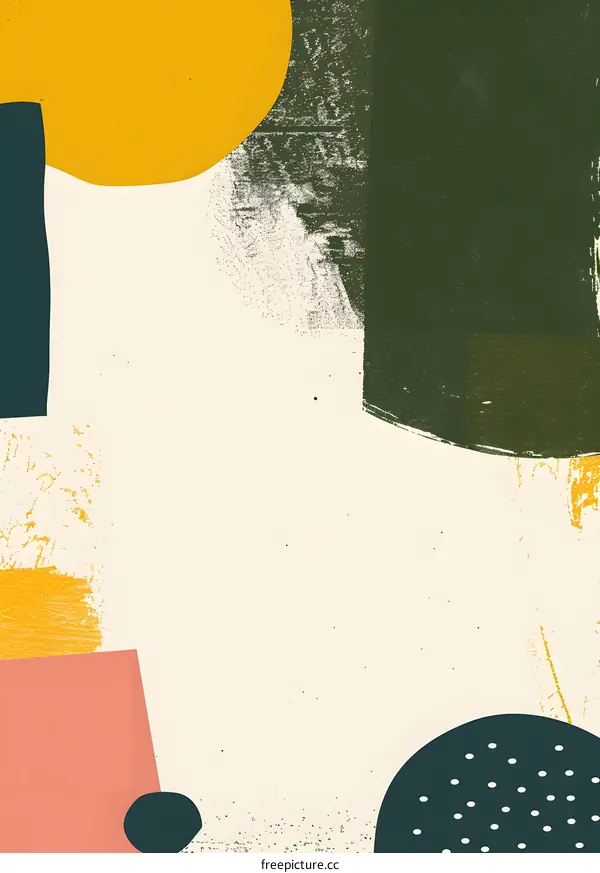 Abstract Shapes and Colors, Artistic Minimalist Design