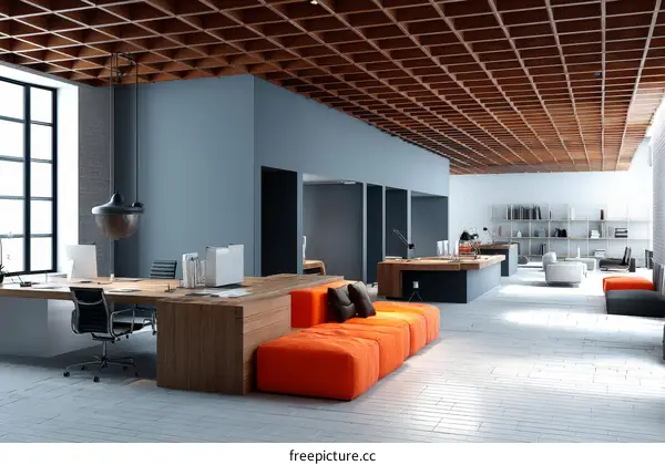 Modern Open Office Space Design