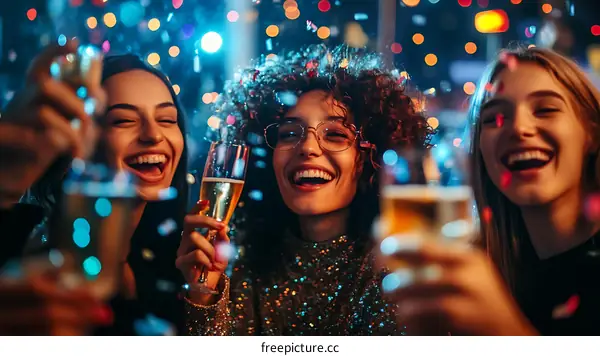 Celebration Party with Diverse Women