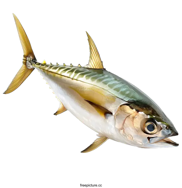 [Transparent Background PNG]Fresh Tuna Fish Isolated on White