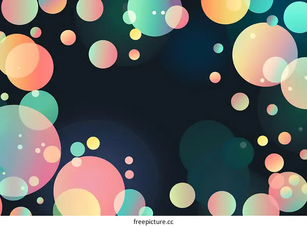 Abstract Background with Colorful Circles