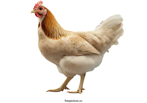 [Transparent Background PNG]Close Up of a Beautiful Light Brown Hen