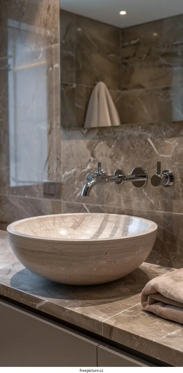 Modern Bathroom Sink and Countertop