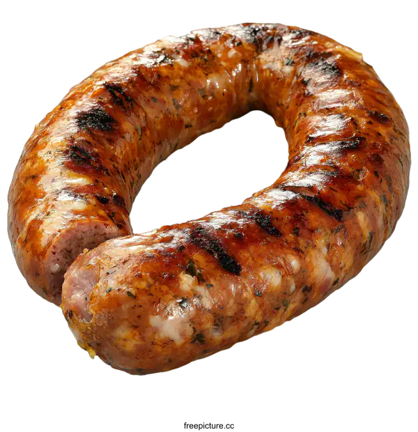[Transparent Background PNG]Grilled Sausage Close-up Image