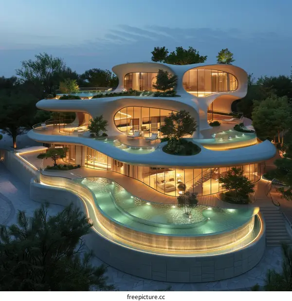 Stunning Modern Architectural Design of a Luxury Mansion