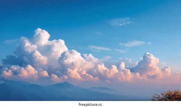 Stunning Cloudscape Against a Blue Sky